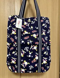 【未使用】ディズニーストア ドナルドダック柄トートバッグ