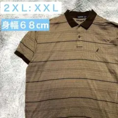 【XXL 2XL】 NAUTICAノーティカ ポロシャツ 身幅68cmのサムネイル