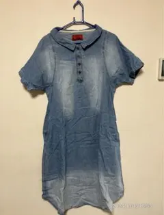 somari デニムシャツワンピース 半袖