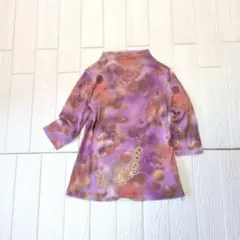 一点物 シアートップス 七分袖 コットン100% 古着コーデ 個性派