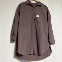 美品【JaVa】長袖シャツ ブラウンのサムネイル
