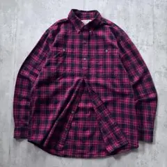 古着 DULUTH フランネルシャツ オンブレチェック XL
