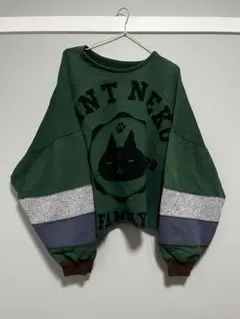 MINT NeKO-ミントネコ-緑色 スウェット トレーナー