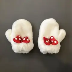 ミニーマウス　フワフワミトン(手袋)