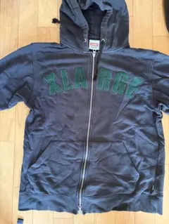 XLARGE ジップアップパーカー ブラック