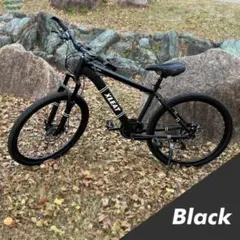 b1754マウンテンバイク 26インチ 21段変速軽量 自転車 アウトドア 黒のサムネイル