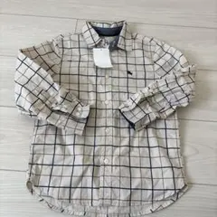 L.O.G.G. チェック柄長袖シャツ 115cm