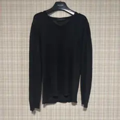 【00s】ARTISAN リネンロングスリーブシアーTシャツ ブラック Lのサムネイル
