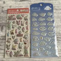 ダイソー　サンリオ　ぷくっとシール　２点セット