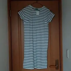 新品タグ付き　earthmusic＆ecology　ボーダーワンピース