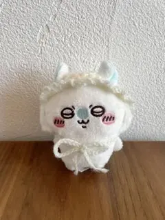 ちいかわ　おすわりぬいぐるみ用　フリル付きボンネット　モモンガ