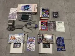 ゲームボーイアドバンス 本体　箱付き　ミルキーブルー　ソフト3セット
