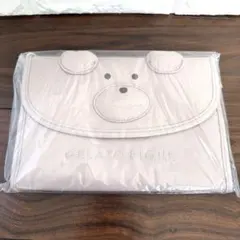 新品♡ジェラートピケ　母子手帳ケース　ベア　くま　ピンクベージュ
