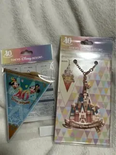 ディズニー40周年 ドリームゴーラウンド シンデレラ城＆ガーランド チャーム