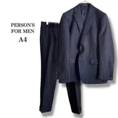 【PERSON'S FOR MEN】メンズセットアップスーツ　毛100% 細身のサムネイル