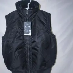 新品 ダウンベスト L プロコア メタリックブラック スタンドカラー フリース