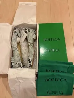 【新品・未使用】BOTTEGA VENETA スネークプリント ハイヒールのサムネイル