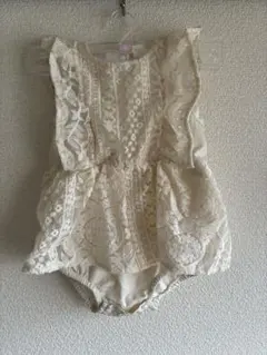アイボリー レース ベビー ワンピース 70cm