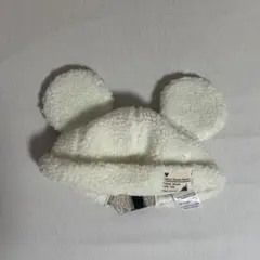 ミッキーマウス 耳付きボア帽子