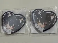 あんスタ ナンジャタウン 缶バッジ 朔間凛月 B賞 ハート缶バッジ　2点セット
