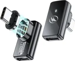 Type-Cマグネット変換アダプタ1個 USB4.0 240W 40G L字