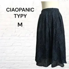 CIAOPANIC TYPY 花柄 シフォン フレアスカート M キレイめ