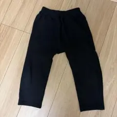 GU サマナルパンツ 10分丈 裏起毛 ブラック 黒