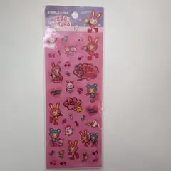 メゾピアノ Mezzo Piano 箔押しシール ステッカー 平成レトロ 当時品 