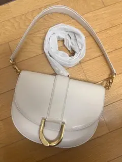 TOSCANO クリーム ハンドバッグ ゴールド金具 - メルカリ