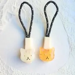 猫ジッパータブ　ハンドメイド