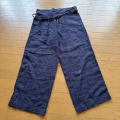 COMME des GARCONS リネン100% ワイドパンツ　イタリア製