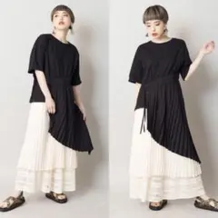 osmosis♡アシンメトリープリーツTシャツ♡のサムネイル