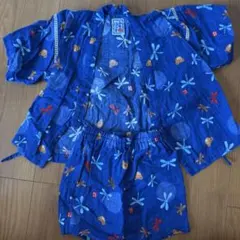 ミキハウス甚平 トンボとクマ柄 90cm