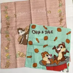 チップとデール ハンカチ Disneyディズニー レトロ ビンテージ