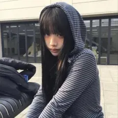 anyonemore スタンドカラーウォッシングバイカーデニムジャケット 