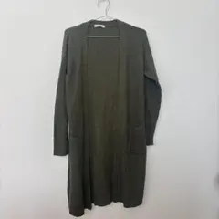 HEALTHY KAREN オリーブグリーン カーディガン