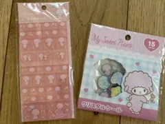 ＊新品未使用＊ ピアノちゃん　マイメロディ　おはじきシール　タイルシール