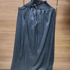 黒 フレアスカート 軽量素材 調整可能