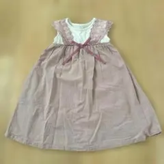 apres les cours ノースリーブワンピース ピンク