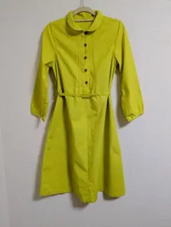 TEXTILE NAGAO リネン100% ワンピース 丸襟 上質 日本製美品 - メルカリ