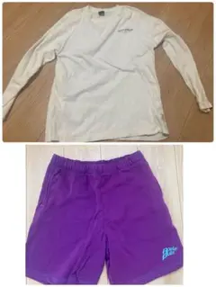 APPLEBUM 紫 ショートパンツ 長袖Tシャツ セット