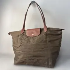 LONGCHANP ロンシャン トートバッグ プリアージュ ナイロン カーキ L