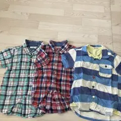 MPS 半袖チェックシャツ サイズ140まとめ　セット