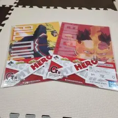 僕のヒーローアカデミア　一番くじG賞のクリアファイル4枚セット
