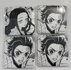 鬼滅の刃　台本表紙イラストスクエア缶バッジ4個　竈門炭治郎 お楽しみくじ