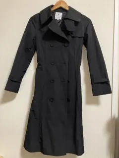 LANVIN en Bleu★トレンチコート★タフタ素材★黒★ブラック