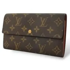 良品 ルイヴィトン モノグラム ポシェット ポルトモネ クレディ 長財布