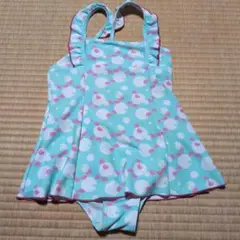 女児水着　ハートチェリー柄　サイズ130