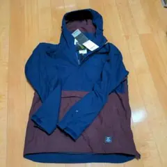スキー、スノボ　プルオーバージャケット ネイビー/バーガンディ　未使用品