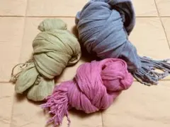 ストール　3本セット（パステル系）